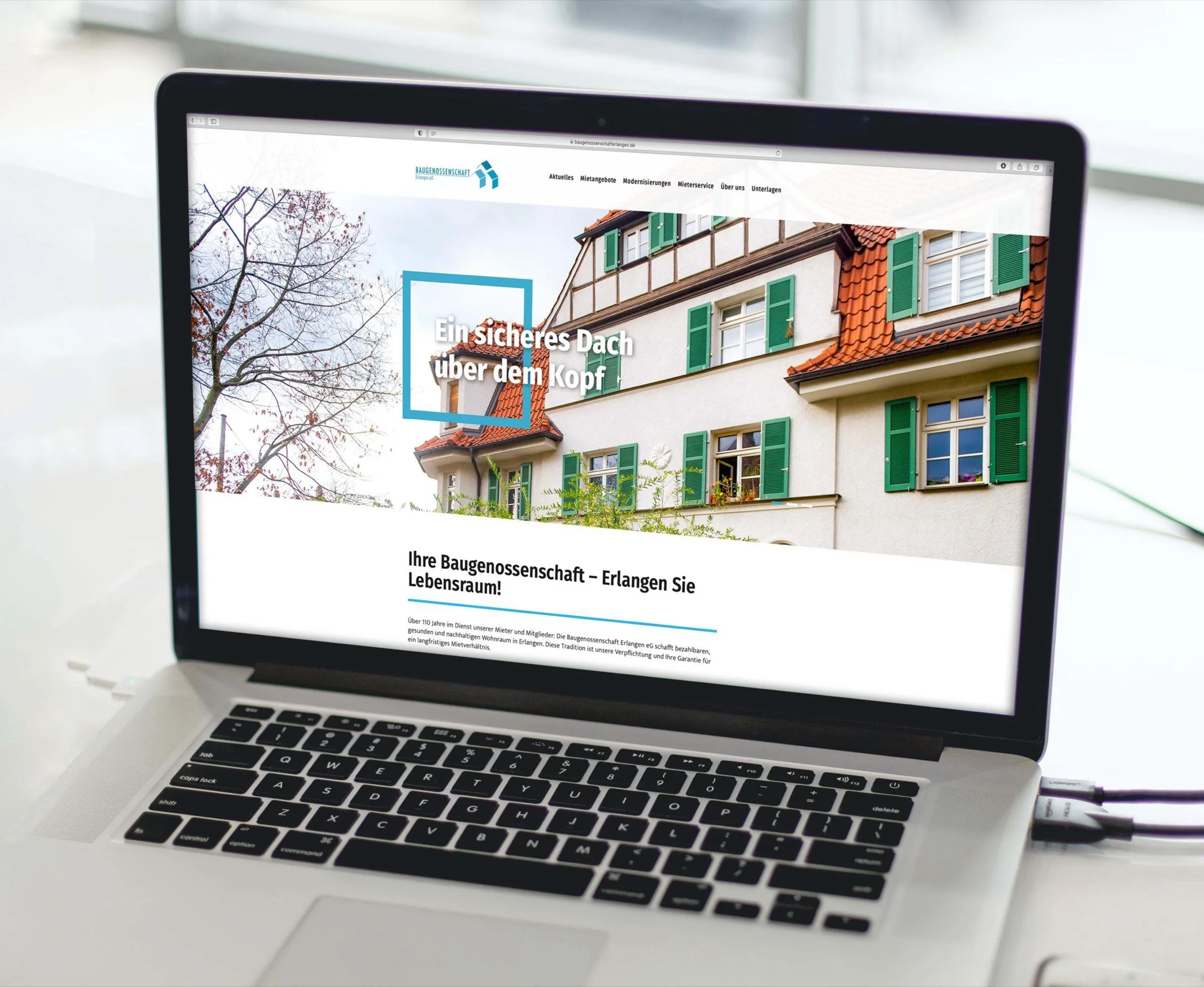 Neues Zuhause im Web für die Baugenossenschaft Erlangen