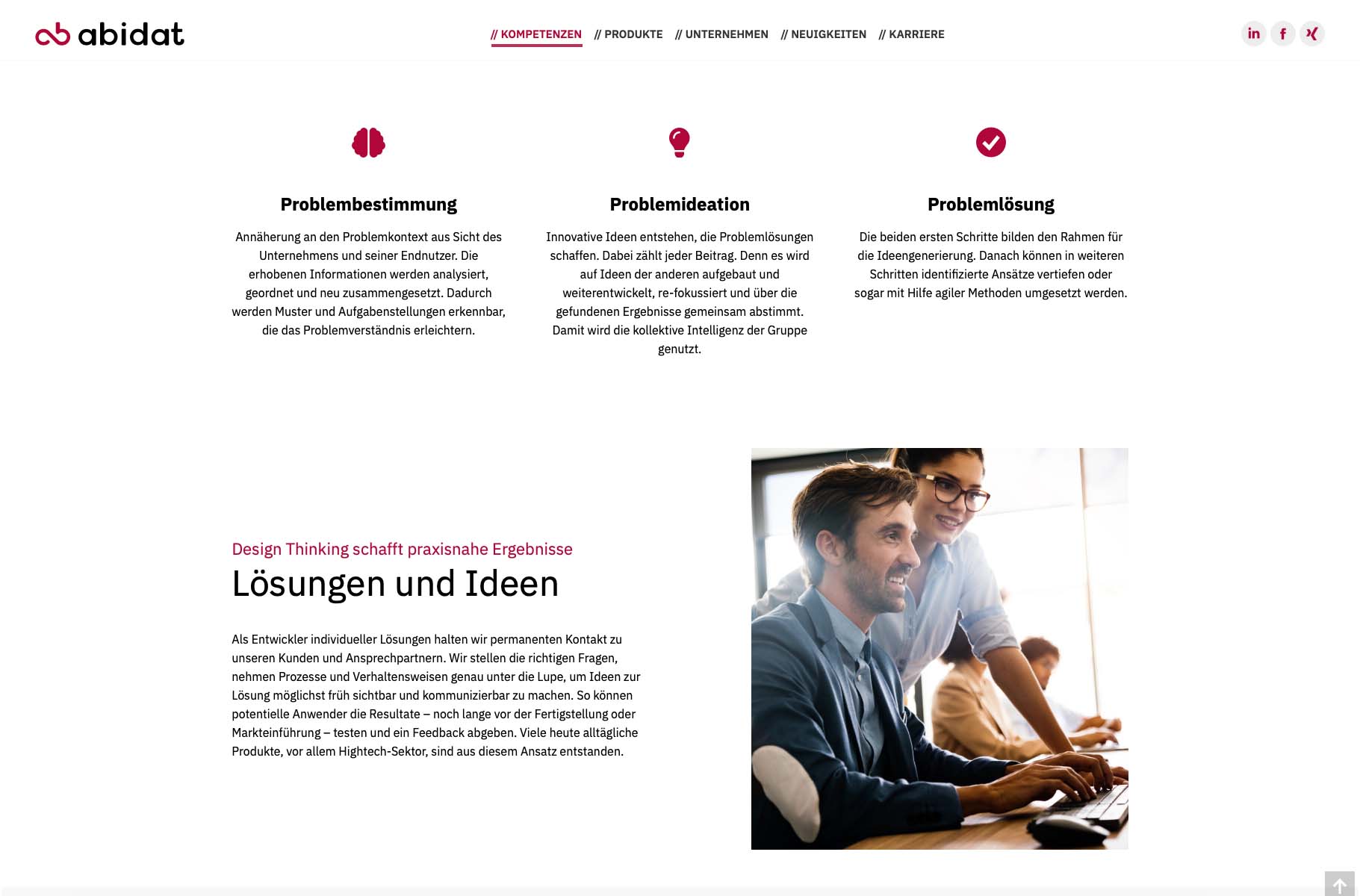 Abidat Website Screenshot