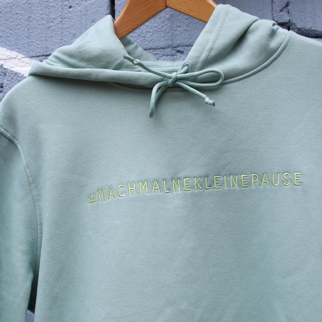 Kleine-Pause_Hoodie-mint-detail